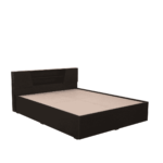 Akron Queen Size Bed with Box Storage in Wenge Finish - Mintwud by Fern India