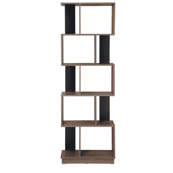 Srekcehc 5 Tier Bookshelf in Walnut Colour by Fern India