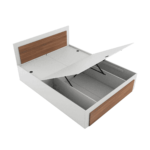 Aromid King Size Bed in Frosty White Colour by Fern India
