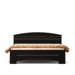Omsok Maxima Queen Bed in Natural Wenge Finish by Fern India
