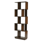 Srekcehc Book shelf in Classic Walnut Finish by Fern India