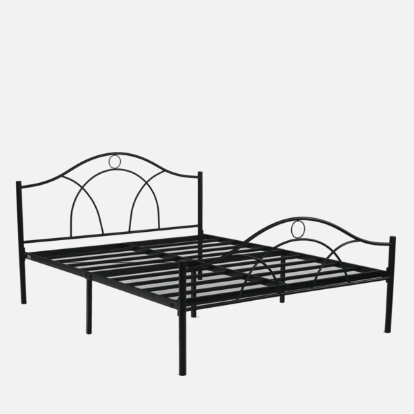Akillatem Bari Queen Size Bed in Black Finish by Fern India