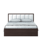 Citcra Queen Size Bed with Storage in Choco Walnut Finish by Fern India