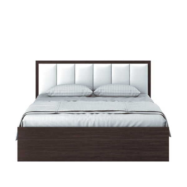 Citcra Queen Size Bed with Storage in Choco Walnut Finish by Fern India