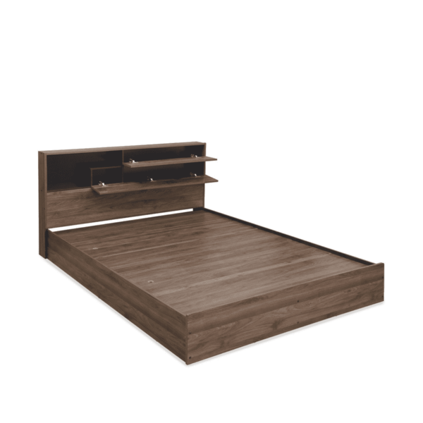 Nedrob Queen Size Bed in Brown Colour by Fern India