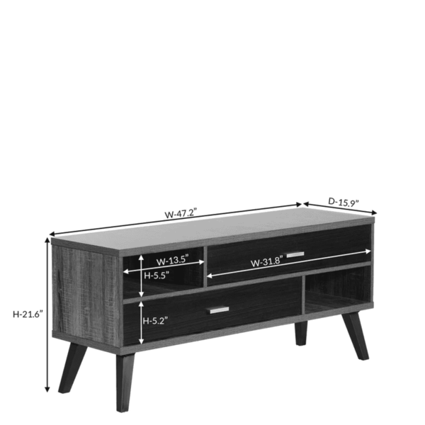 Iazukom Tv Unit Cabinet in Oak Finish by Fern India