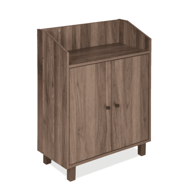 Eza Shoe Cabinet in Walnut Finish by Fern India
