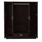 Amuruk 4 Door Wardrobe in Wenge Finish by Fern India