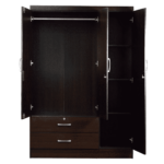 Snommis Shoe Cabinet In Wenge Finish by Fern India