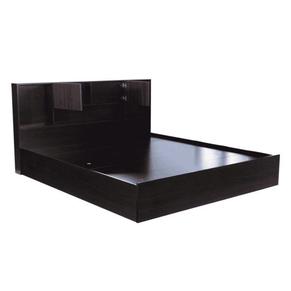 Iroak King Size Bed with Storage in Wenge Finish By Fern India