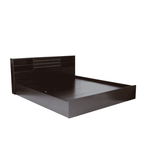 Otiak King Size Bed with Storage in Wenge Finish By Fern India