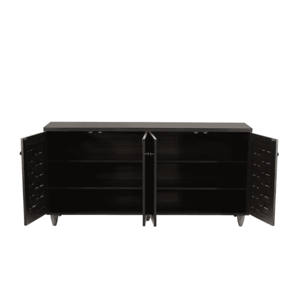 Ikik 4 Door Shoe Rack in Wenge Finish by Fern India