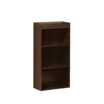 Ustet Queen Size Bed with Storage & Two Bedside Tables in Walnut Finish By Fern India