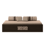 Tnagele Single Bed with Storage in Vermont Melamine Finish by Fern India