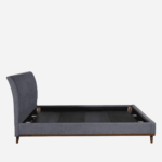 Osnola Upholstered King Size Bed in Dark Grey Colour By Fern India
