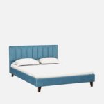 Ataga Queen Bed in Turquoish Blue Colour By Fern India