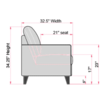 Oinotna 3 Seater Sofa in Grey Colour by FernIndia.com