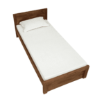 Siloporca Solid Wood Single Bed in Provincial Teak Finish By Fern India