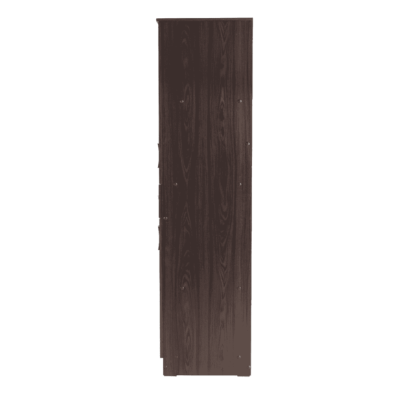 Ner 6 Door Wardrobe with External Drawers in Wenge Finish by Fern India