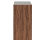 Okuy Wide Chest of 5 Drawers in Columbia Walnut Finish by Fern India