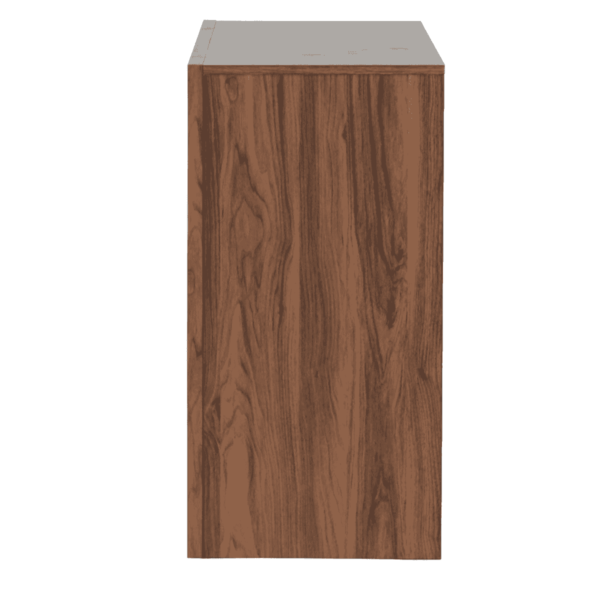 Okuy Wide Chest of 5 Drawers in Columbia Walnut Finish by Fern India