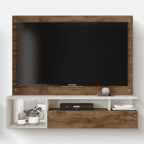 Kcalb TV Unit in Jatoba & Off White Finish by Fern India