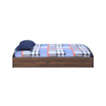 Nosidda Single Bed with Storage in Walnut Finish by Fern India