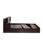 Otiak Queen size Bed with Storage in Wenge Finish by Fern India