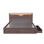 Yliac Queen Size Bed with Drawer Storage in Wenge Finish By Fern India