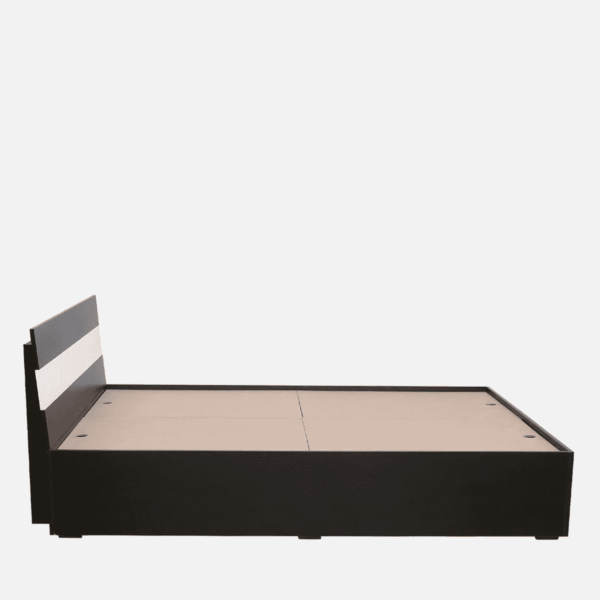 Resarf Queen Size Bed with Box Storage in Wenge Finish By Fern India