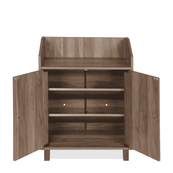Eza Shoe Cabinet in Walnut Finish by Fern India