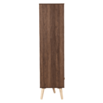 Urahok Book Shelf with One Drawer in Columbia Walnut Finish by Fern India