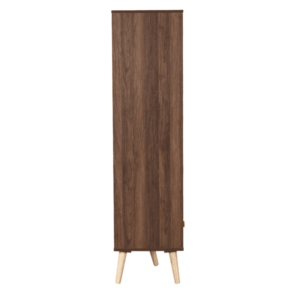 Urahok Book Shelf with One Drawer in Columbia Walnut Finish by Fern India