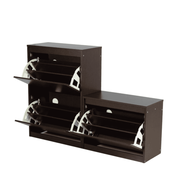 Ayimak Shoe Rack in Columbia Walnut Finish by Fern India