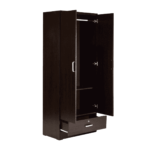Amuruk 2 Door Wardrobe in Wenge Finish by Fern India