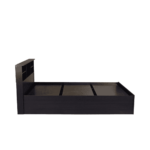 Ayot Queen Size Bed with Storage in Walnut Finish By Fern India