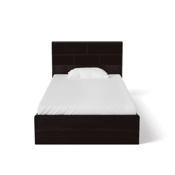 Oekat Single Bed in Walnut Finish By Fern India
