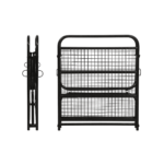 Remaerd Metallic Folding Bed in Black Colour by Fern India