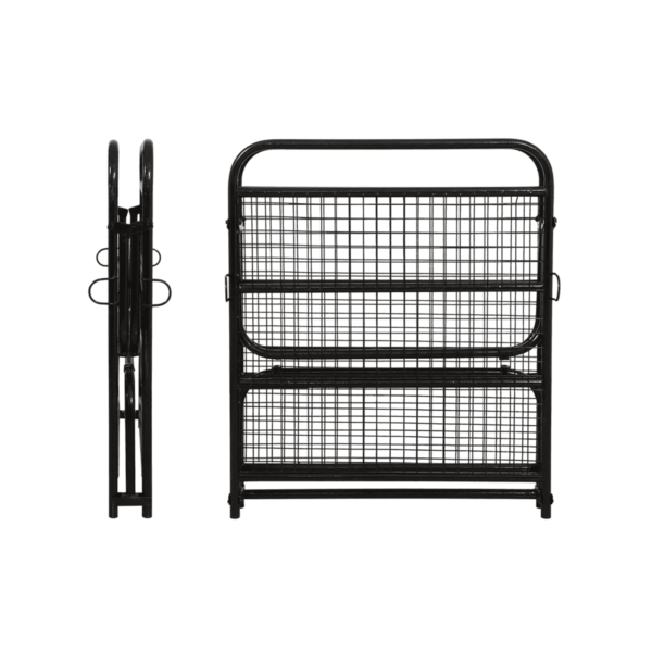 Remaerd Metallic Folding Bed in Black Colour by Fern India