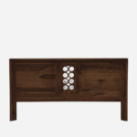 Oznerol Solid Wood Queen Size Bed in Provincial Teak Finish By Fern India