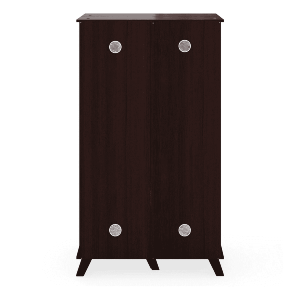 Ajunad 2 Door Tall Shoe Cabinet in Wenge Finish by Fern India