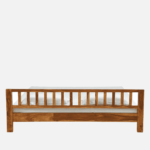 Droftreh Solid Wood Queen Size Bed in Rustic Teak Finish By Fern India
