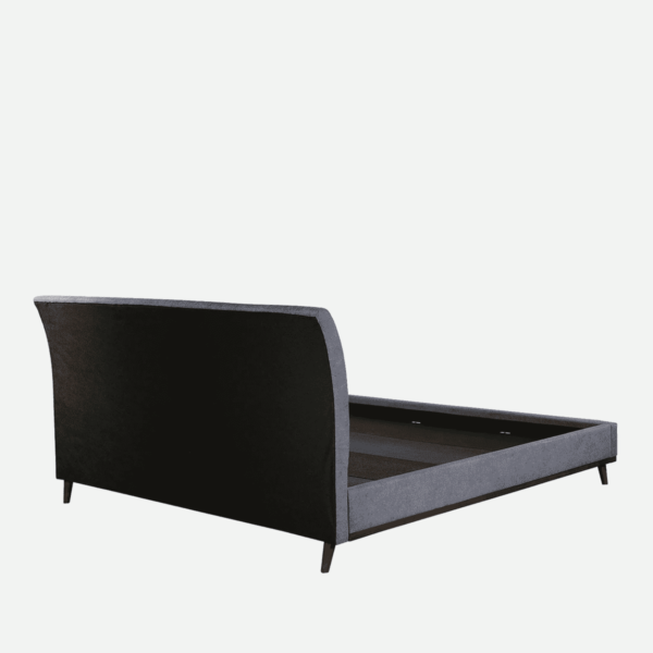 Osnola Upholstered King Size Bed in Dark Grey Colour By Fern India