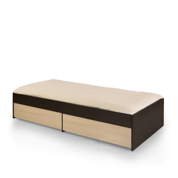Egroeg Single Bed with Storage in Wenge Finish by Fern India