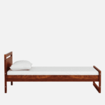 Naiva Solid Wood Single Bed in Provincial Teak Finish By Fern India