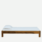 Hannavas Solid Wood Single Bed in Rustic Teak Finish By Fern India