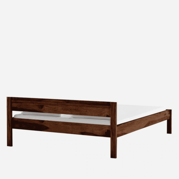 Lekne Solid Wood Queen Size Bed in Provincial Teak Finish By Fern India