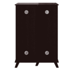 Yriak2 Door Shoe Cabinet in Wenge Finish by Fern India