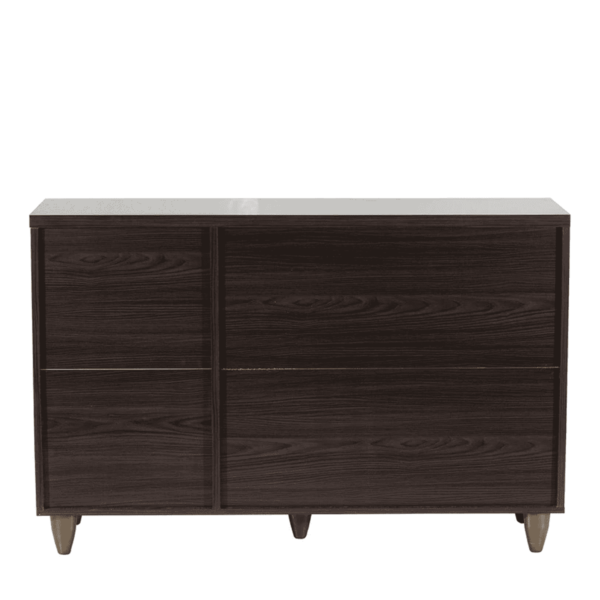 Ikik 3 Door Shoe Rack in Wenge Finish by Fern India