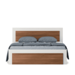 Aromid King Size Bed in Frosty White Colour by Fern India